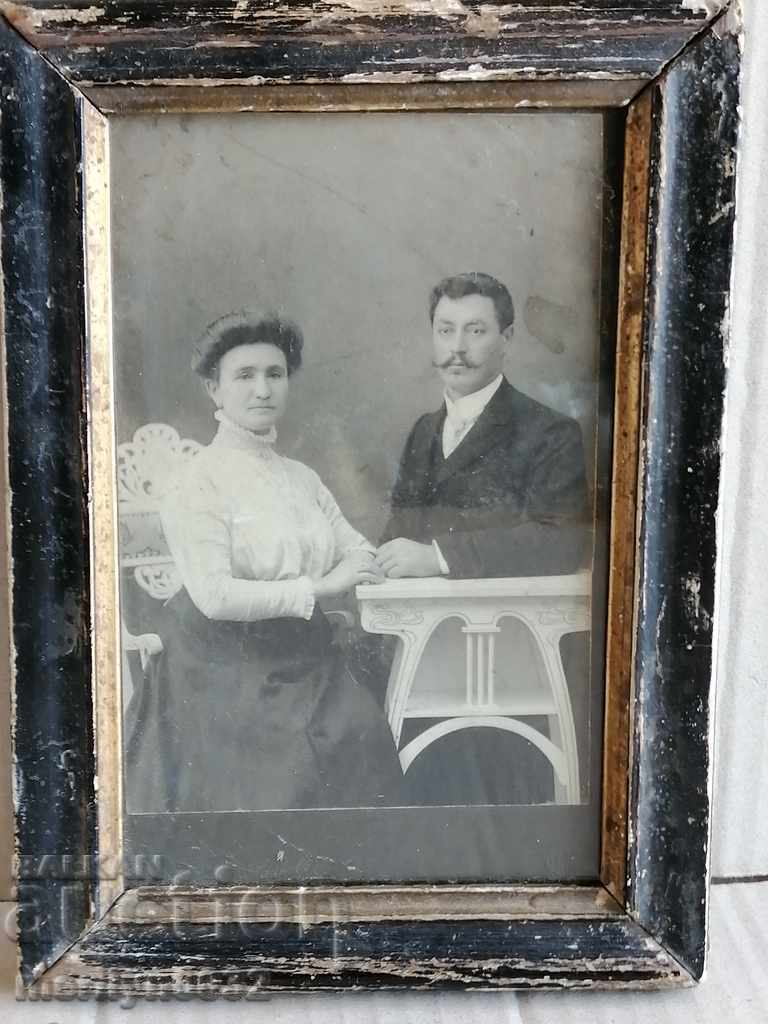 Παλιά φωτογραφία φωτογραφία Πορτρέτο των συζύγων