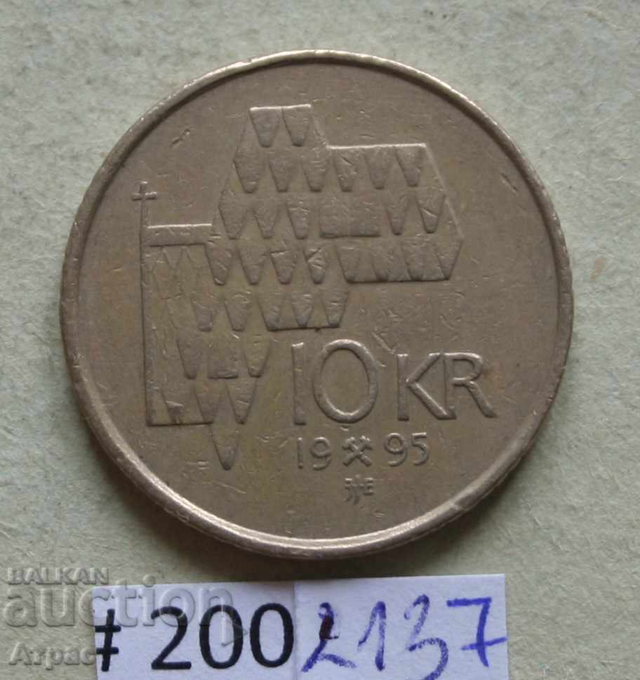 10 крони 1995   Норвегия