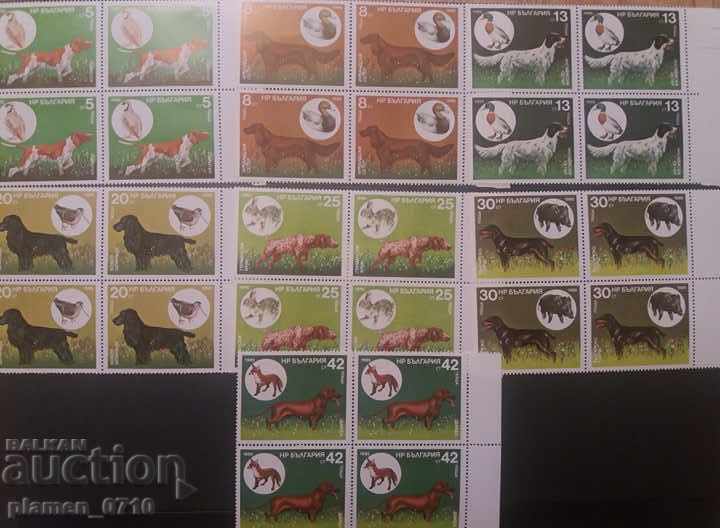 3470 - 3476 Hunting dogs.- BOX