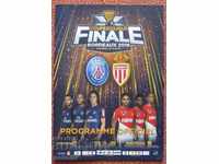 PSG Monaco football program France Cup final 2018