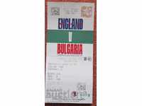 футбол билет Англия България 2019г.