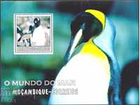 Чист блок Фауна Птици  2002  от Мозамбик