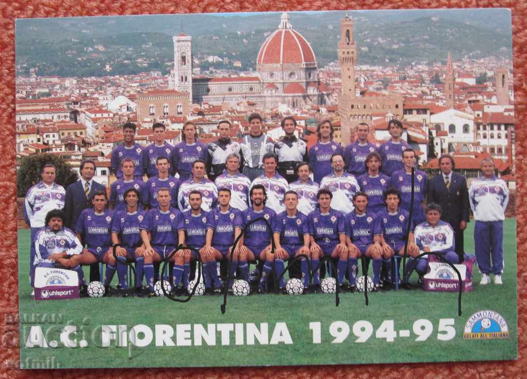 κάρτα ποδοσφαίρου Fiorentina Ιταλία
