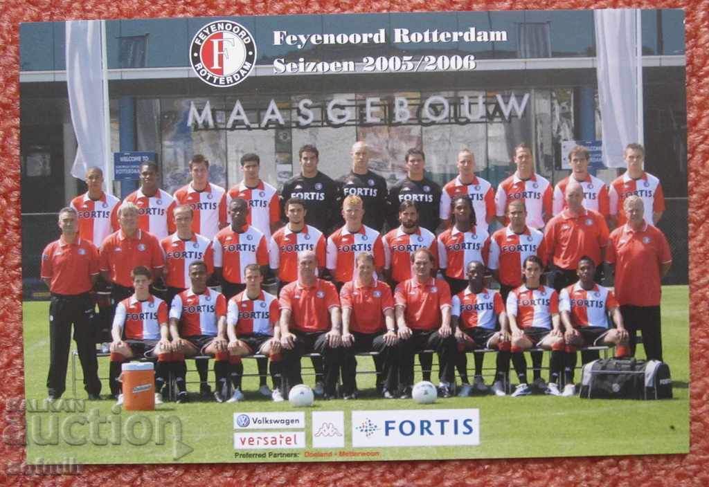football old postcard Feyenoord Netherlands