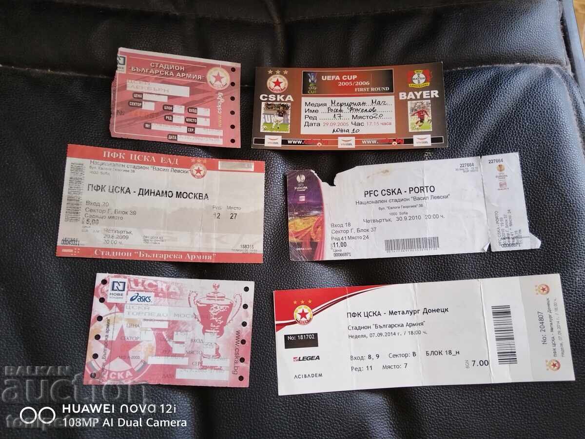 5 CSKA Sofia Football Tickets 5 CSKA Sofia Football Tickets