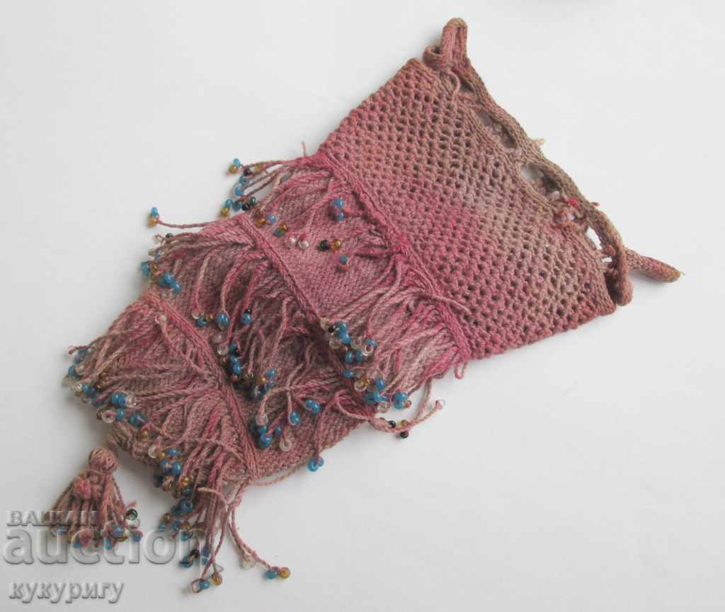 Old Renaissance Knit Purgerie Bag from the 19th Century