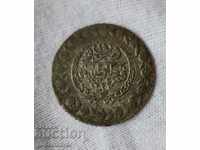 Ottoman Empire 1 kurush 1223/1808/ year 24 Silver billon