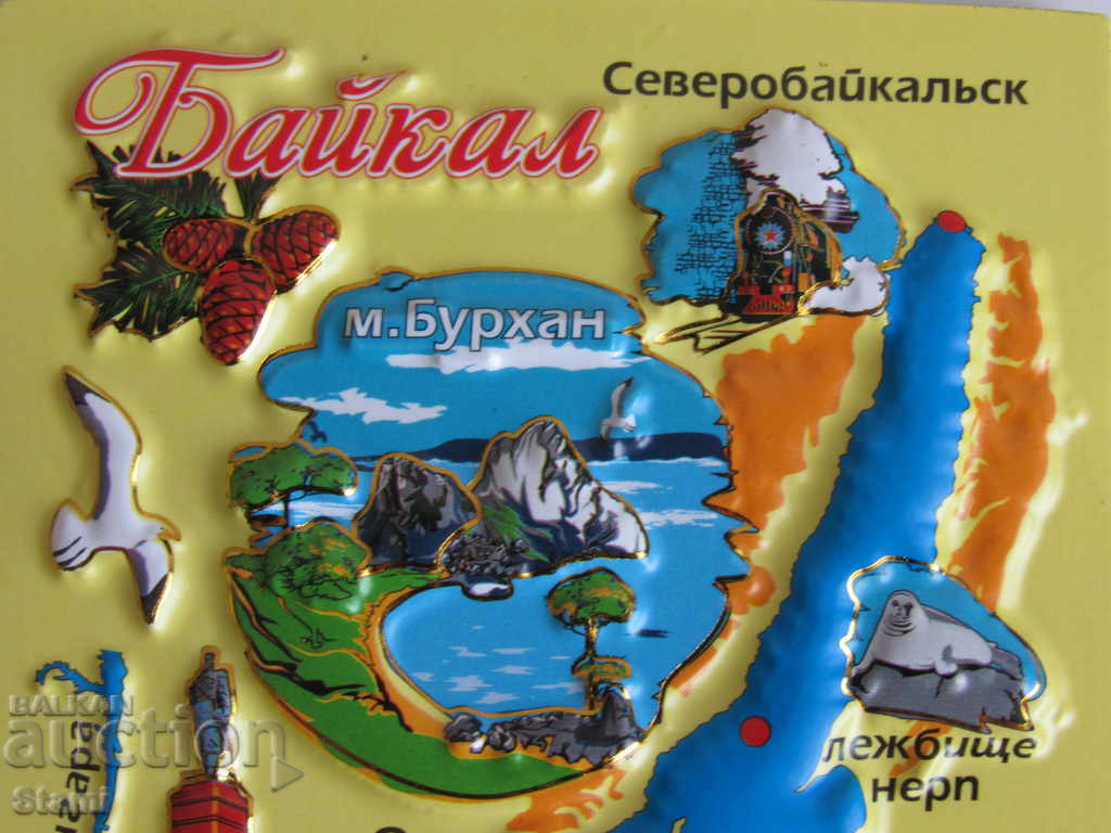 Auction Authentic 3D magnet from Lake Baikal, Russia-Series-37 Auction Authentic 3D magnet from Lake Baikal, Russia-Series-37