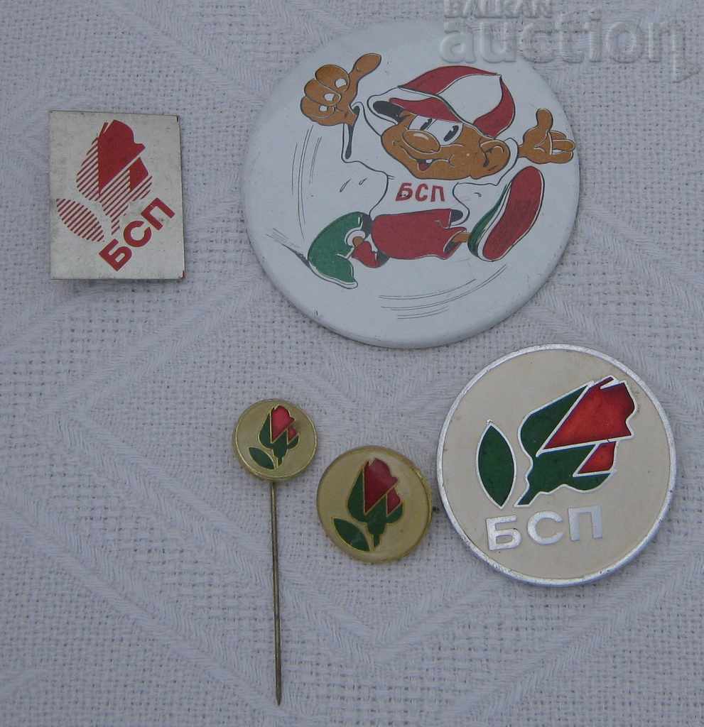 BSP SOCIALIST LOT 5 Badges