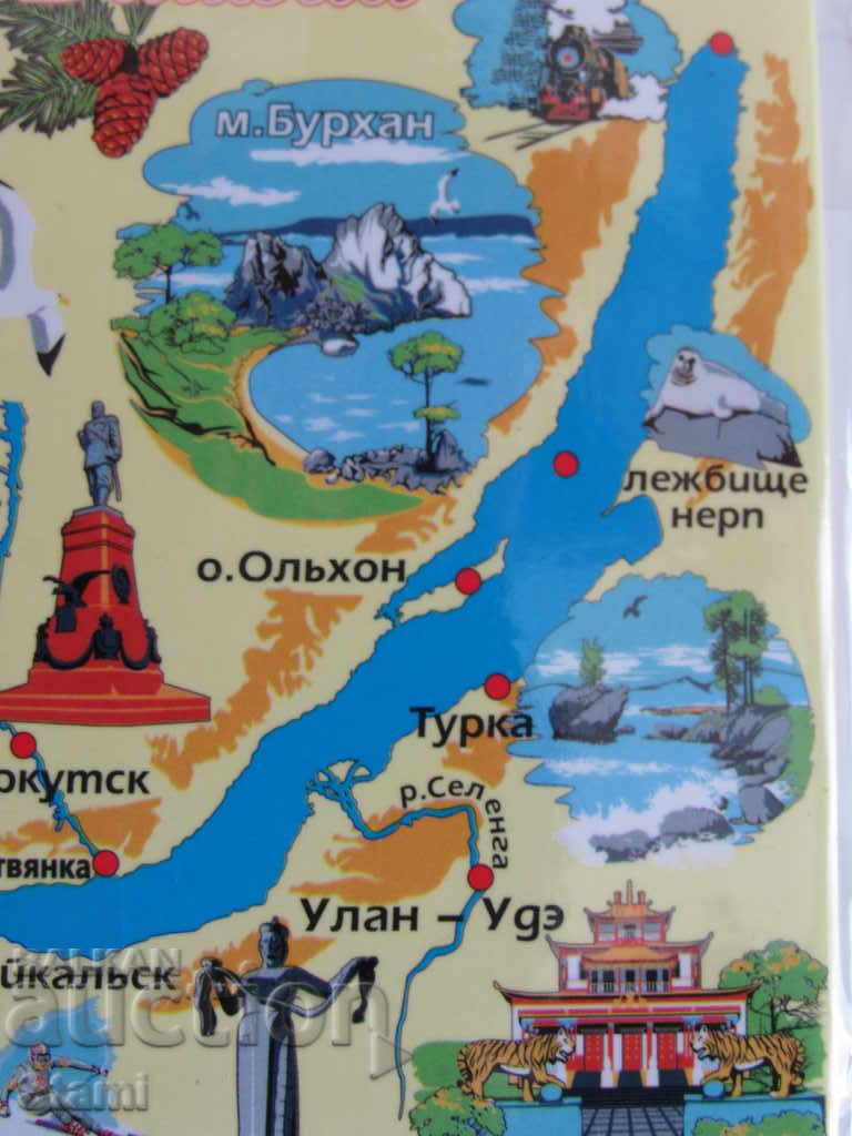 Magnet autentic de la Lacul Baikal, seria Rusia-30