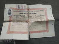 Certificat de absolvire „A. Popov” Târnovo 1946