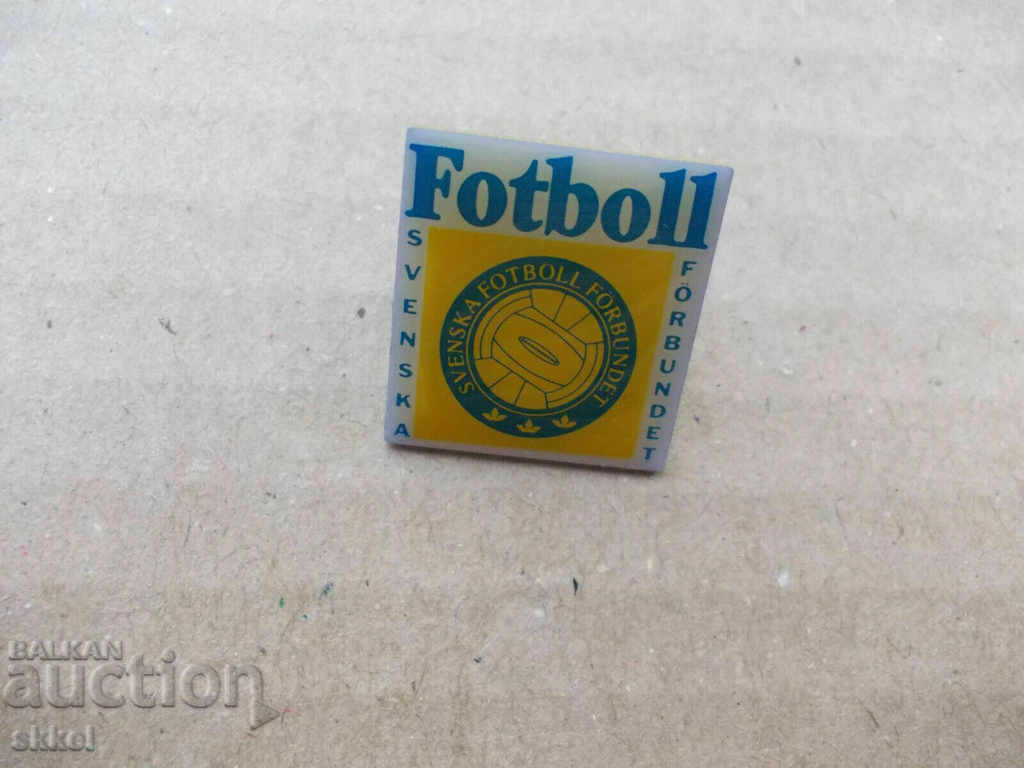 Футболна значка Швеция федерация футболен знак