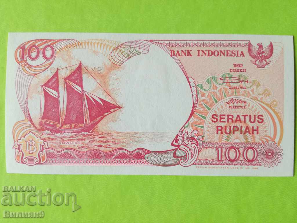 100 RUPI 1992 INDONESIA UNC