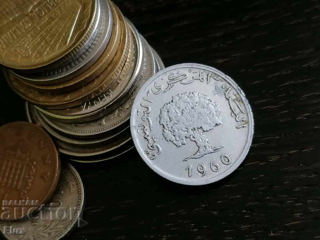 Coin - Tunisia - 5 miles | 1960 with price 1.50 BGN | € 0.77 Coin - Tunisia - 5 miles | 1960 with price 1.50 BGN | € 0.77