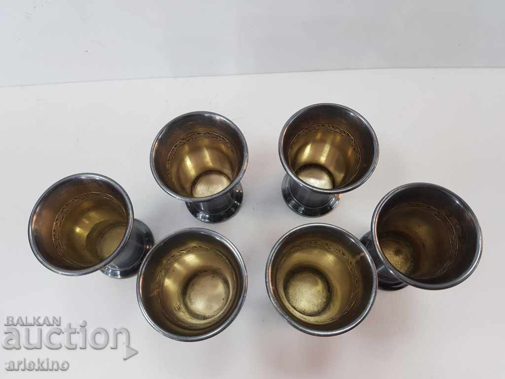 Delivery of German liqueur cups silver plated WMF Germany Delivery of German liqueur cups silver plated WMF Germany