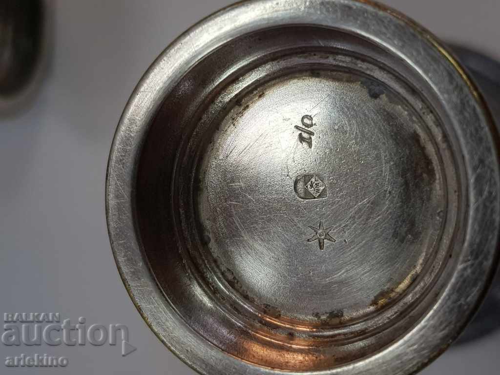 German liqueur cups silver plated WMF Germany - 7 German liqueur cups silver plated WMF Germany - 7