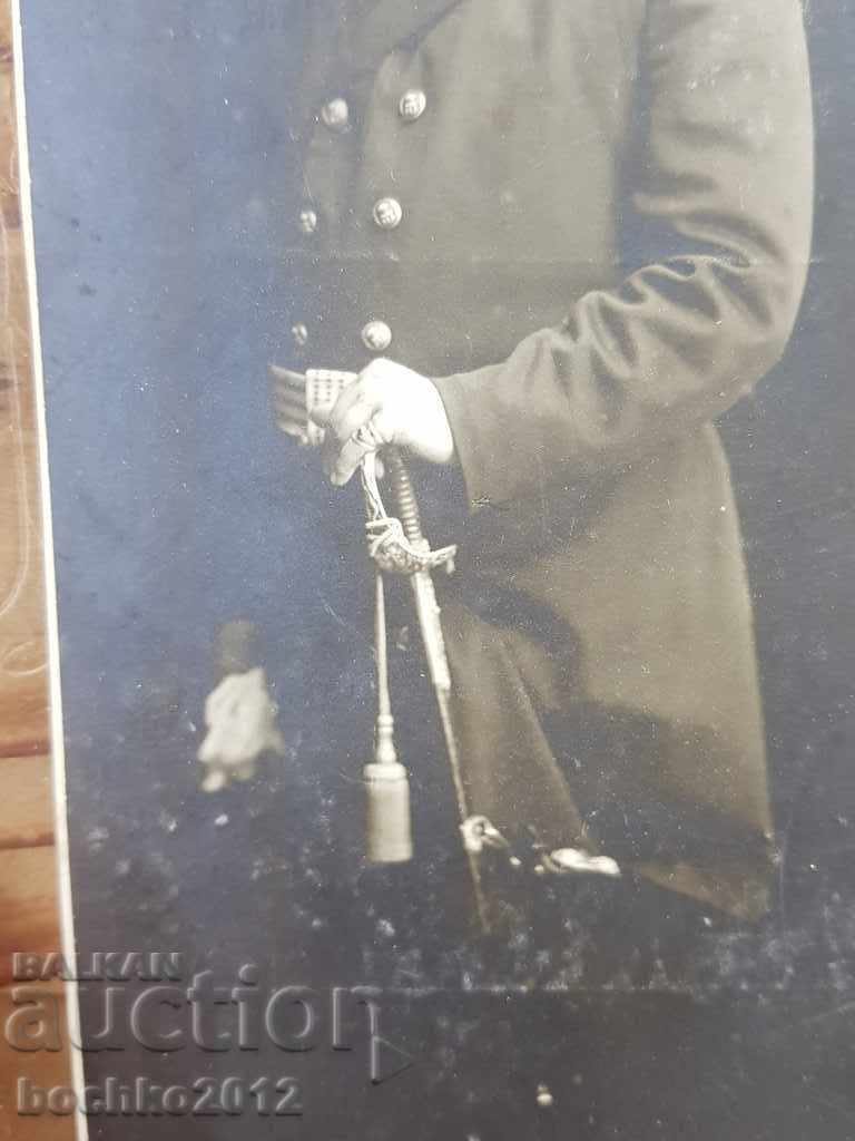 Delivery of Rare Bulgarian Royal Navy military photograph with officer