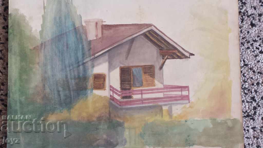 OLD PAINTING LANDSCAPE WATERCOLOR OLD PAINTING LANDSCAPE WATERCOLOR