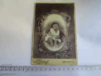 OLD PHOTOGRAPHY BABY CARD PHOTO GATSEV PLOVDIV PHILIPOPOL