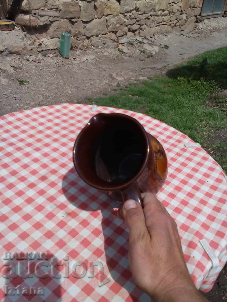 Cană ceramică veche - 6