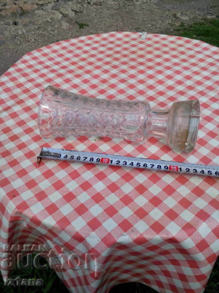Auction Old glass vase Auction Old glass vase
