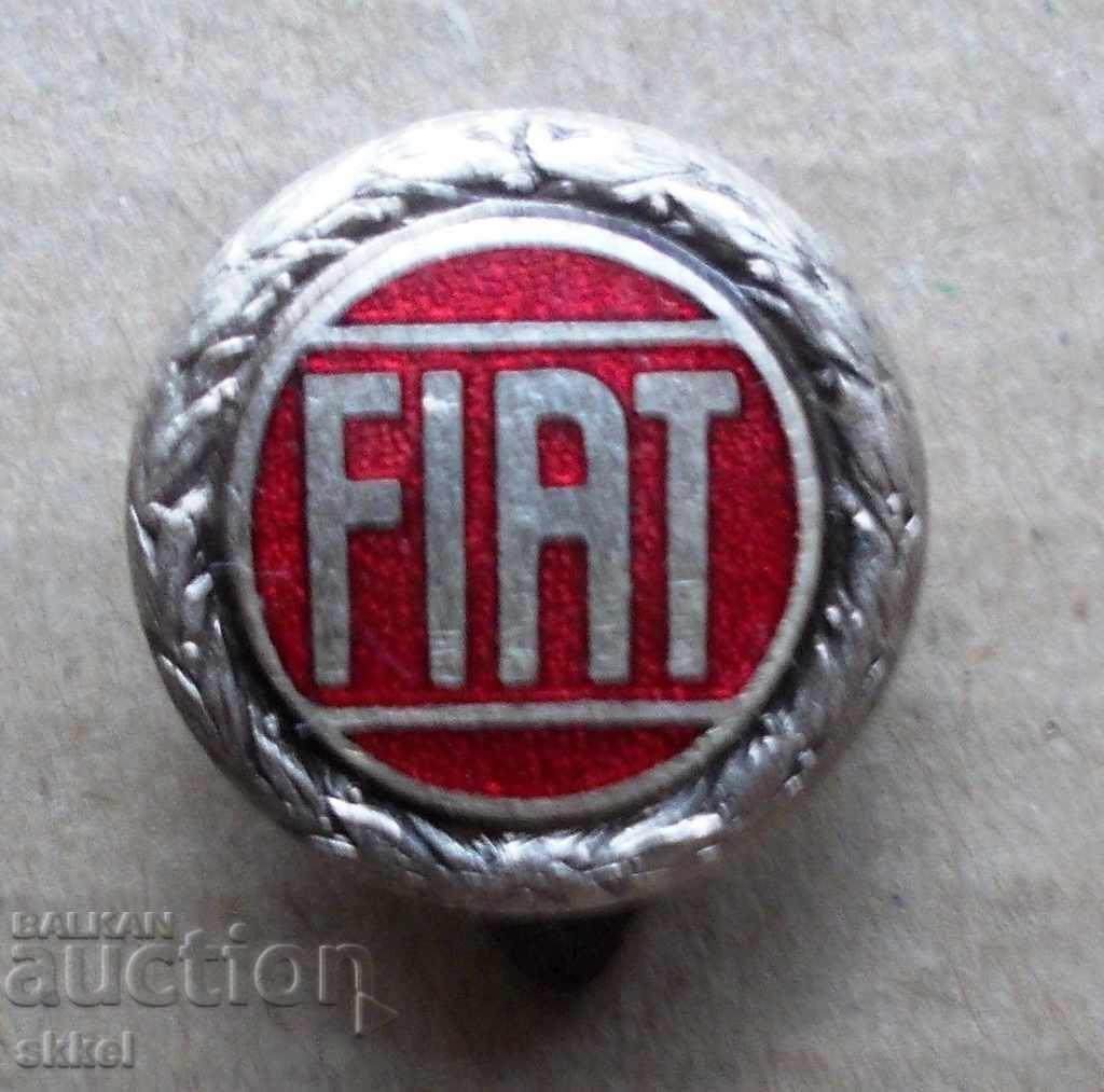 FIAT car badge FIAT old Fratelli Milano push button