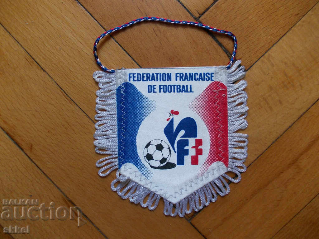 Football flag France federation football flag