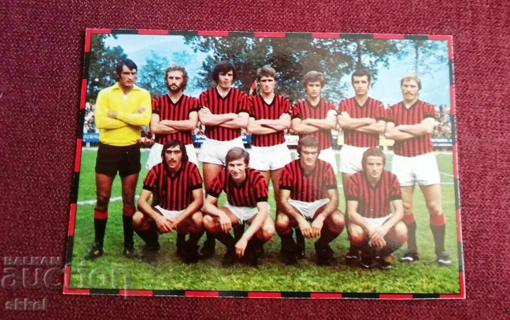 Κάρτα ποδοσφαίρου Μιλάνο Ιταλία 1974/75