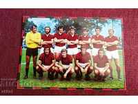 Κάρτα ποδοσφαίρου Μιλάνο Ιταλία 1974/75