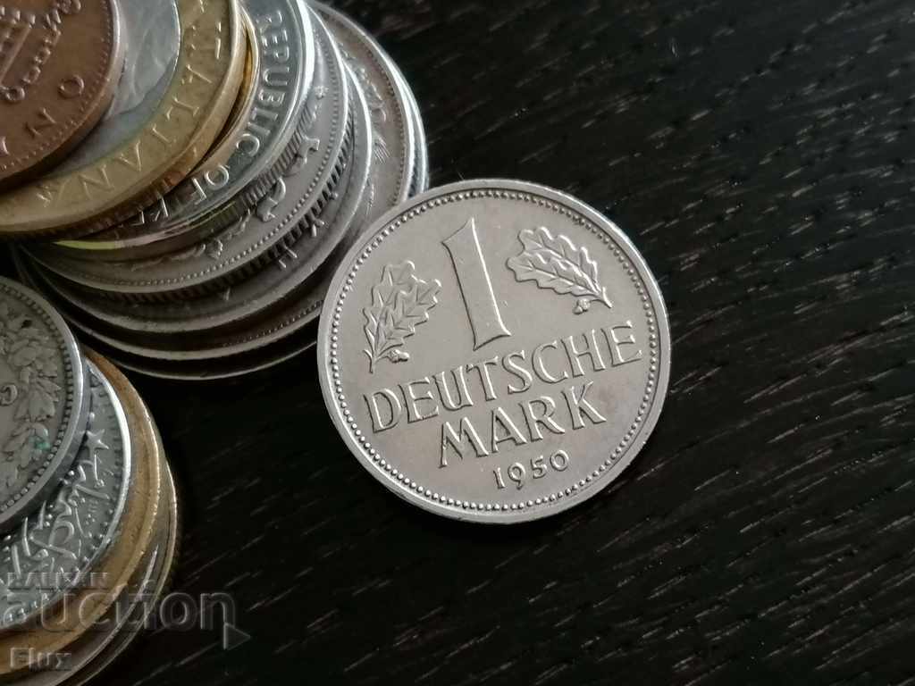 Νόμισμα - Γερμανία - 1 σήμα | 1950; Σειρά D