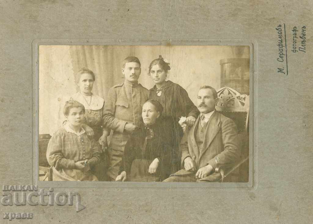 СТАРА ФОТОГРАФИЯ - КАРТОН - ПЛЕВЕН - СЕРАФИМОВ - ГОЛЯМА 164