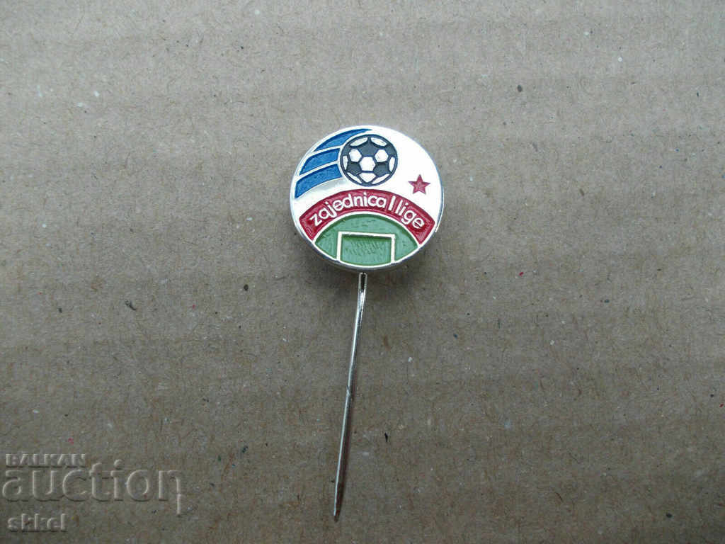 Футболна значка Югославия 1 дивизия футбол знак