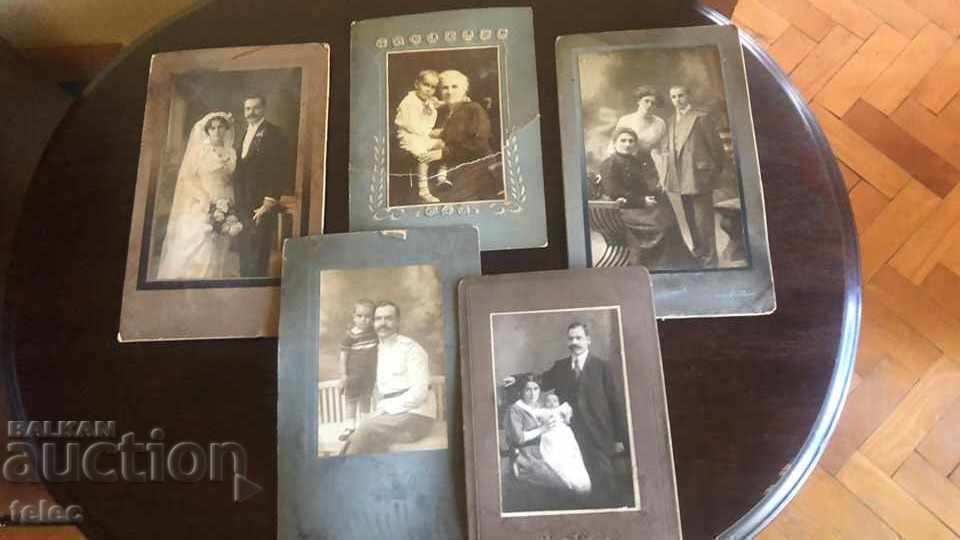 A set of family portraits from the early twentieth century