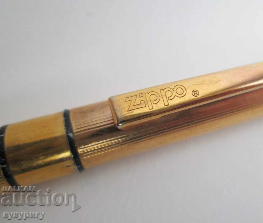 Old Collectible Gold Plated Ballpoint Pen ZIPPO - 6 Old Collectible Gold Plated Ballpoint Pen ZIPPO - 6