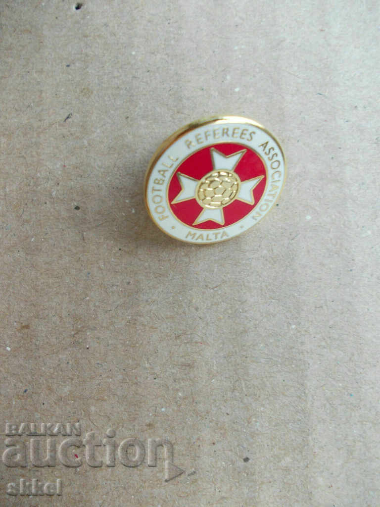 Malta Football Federation Badge Football Referee Soccer Badge