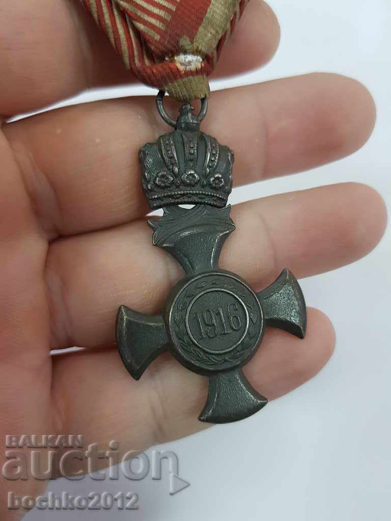 Livrarea Medalia Ordinului Militar austriac rară Coroana Franz Joseph 1916