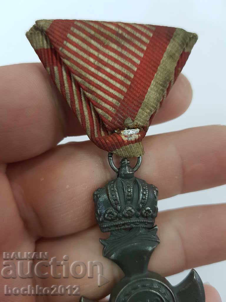 Medalia Ordinului Militar austriac rară Coroana Franz Joseph 1916 - 5