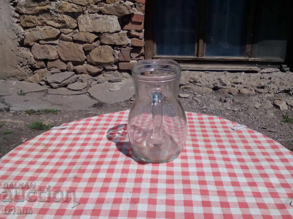 Old glass jug with price 11.00 BGN | € 5.62