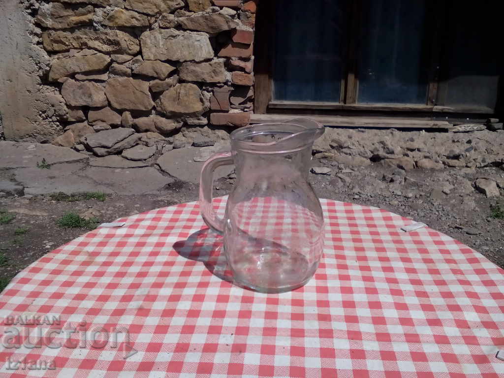 Auction  Old glass jug