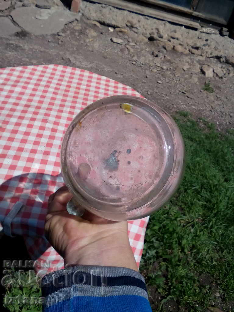 Old glass jug - 7