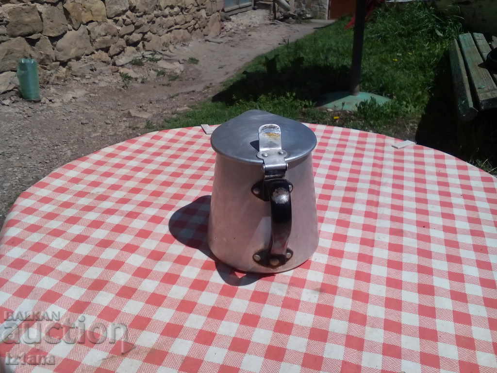 Delivery of Old aluminum kettle, cezve Delivery of Old aluminum kettle, cezve