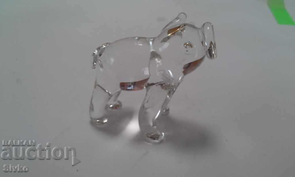 Glass figurine with gilded collection with price 1.99 BGN | € 1.02