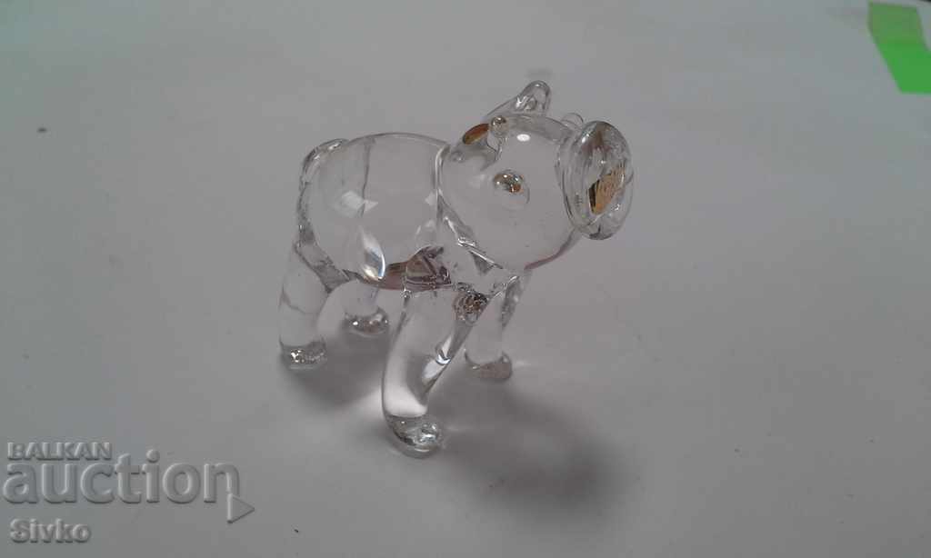 Delivery of Glass figurine with gilded collection