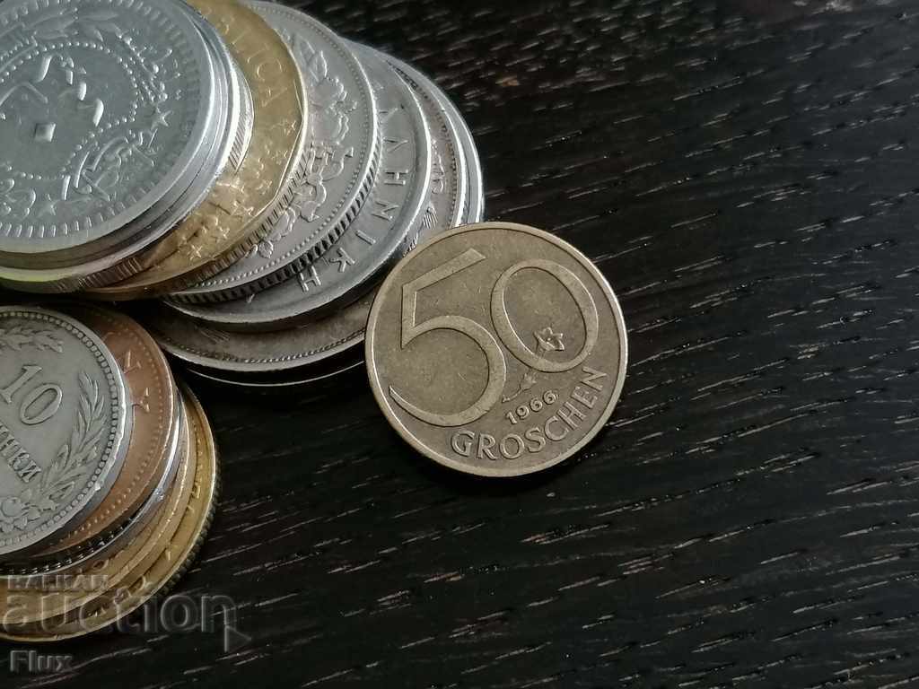 Монета - Австрия - 50 гроша | 1966г.