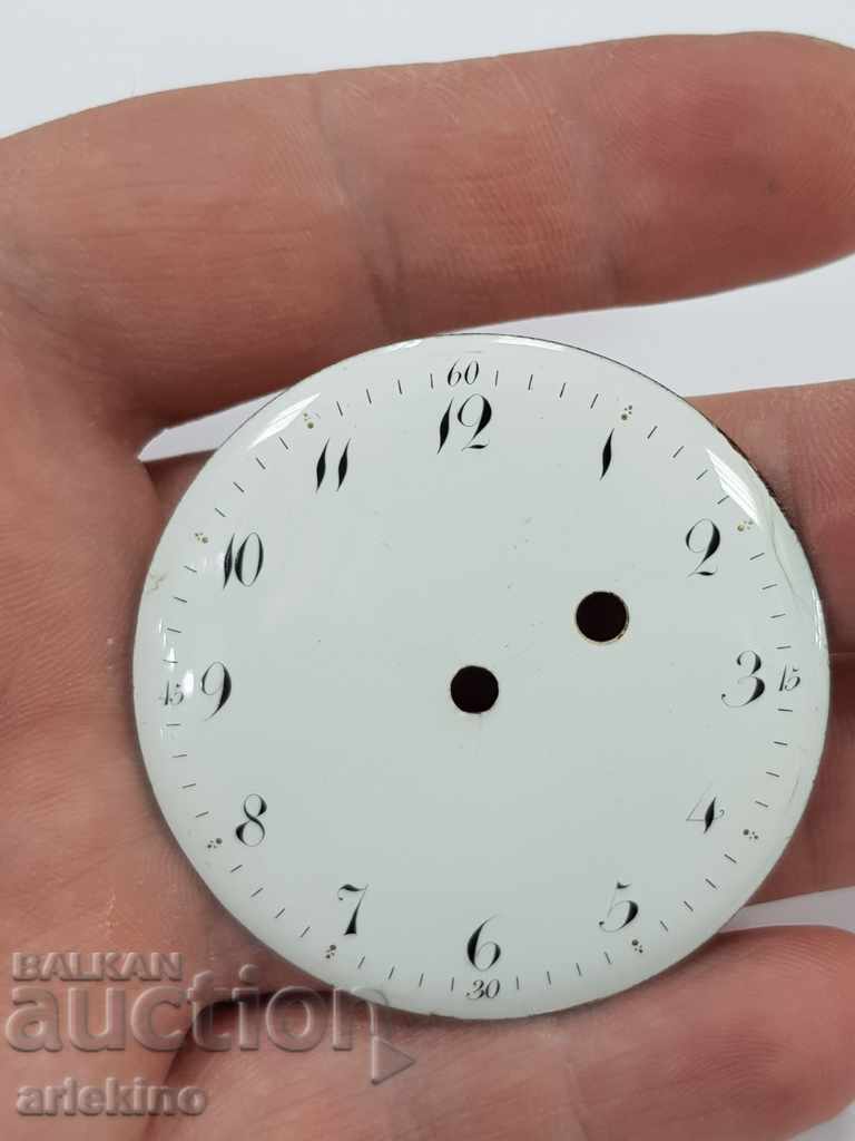 A huge rare early 19th century pocket watch dial