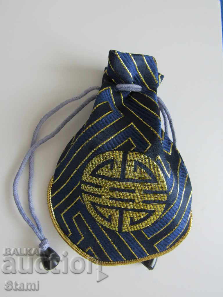 Традиционна торбичка тип пунгия от плат DELL от Монголия-3