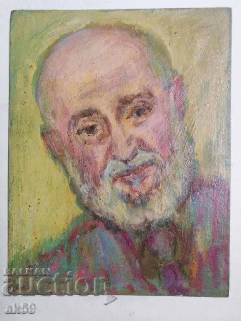 Self-portrait - G. Kirov, oil painting.