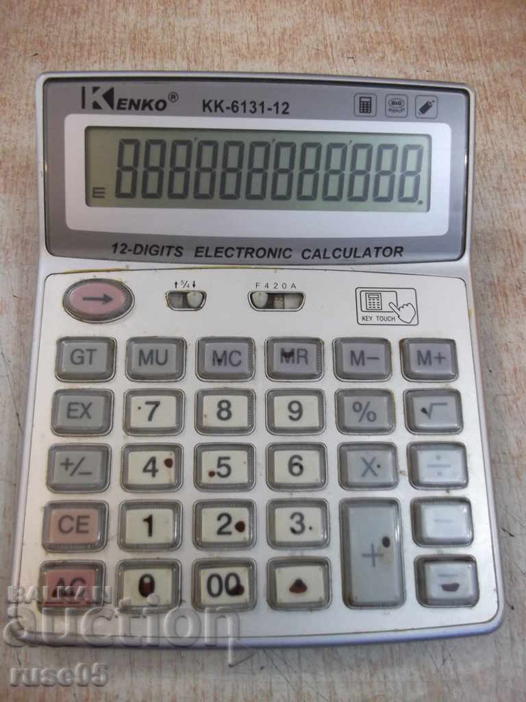 Calculator "KENKO - KK 6131 - 12" working