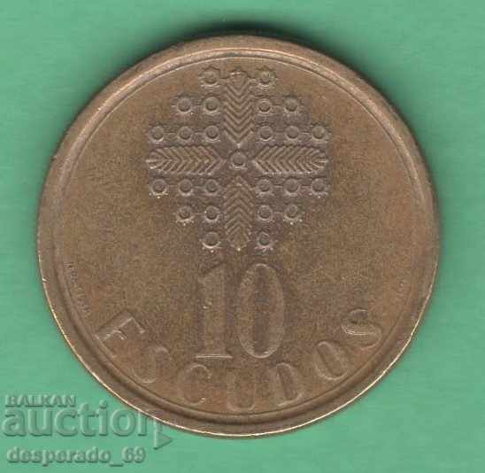 (¯` '• .¸ 10 escudo 1987 PORTUGALIA •. •' ´¯)