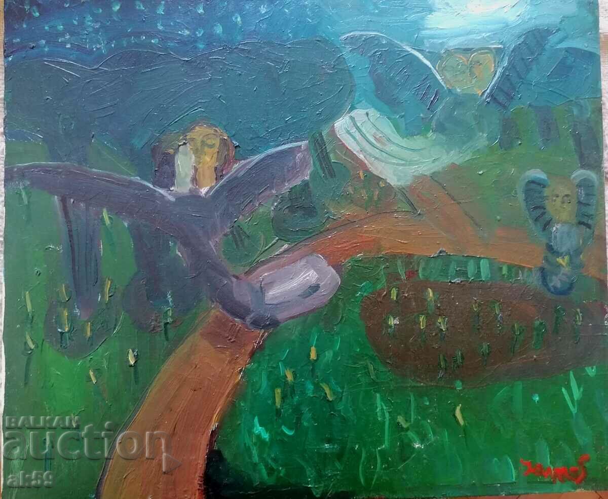 "Fairy tale" - oil painting on canvas.